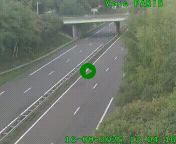 <h2>Caméra routière sur l'autoroute A20 au nord de Limoges, à la jonction avec la N520. Vue orientée vers Paris</h2>