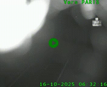 <h2>Caméra routière sur l'autoroute A20 au nord de Limoges, à la jonction avec la N520. Vue orientée vers Paris</h2>