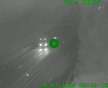 <h2>Caméra routière sur l'autoroute A20 au nord de Limoges, à la jonction avec la N520. Vue orientée vers Paris</h2>