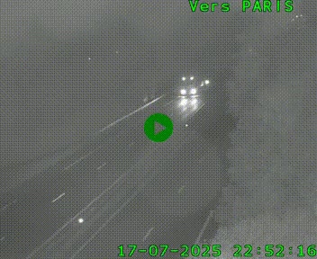 <h2>Caméra routière sur l'autoroute A20 au nord de Limoges, à la jonction avec la N520. Vue orientée vers Paris</h2>