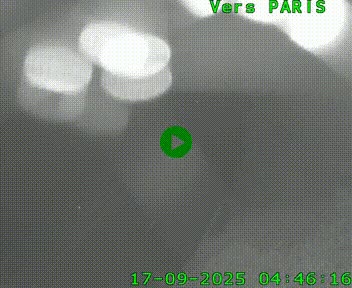 <h2>Caméra routière sur l'autoroute A20 au nord de Limoges, à la jonction avec la N520. Vue orientée vers Paris</h2>