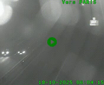 Caméra routière sur l'autoroute A20 au nord de Limoges, à la jonction avec la N520. Vue orientée vers Paris