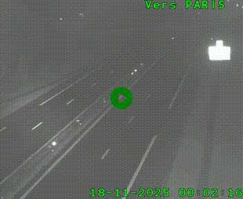 <h2>Caméra routière sur l'autoroute A20 au nord de Limoges, à la jonction avec la N520. Vue orientée vers Paris</h2>