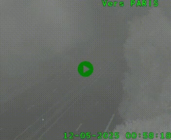 Caméra routière sur l'autoroute A20 au nord de Limoges, à la jonction avec la N520. Vue orientée vers Paris