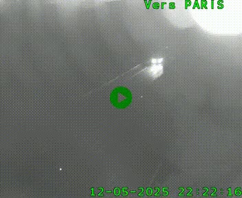 Caméra routière sur l'autoroute A20 au nord de Limoges, à la jonction avec la N520. Vue orientée vers Paris