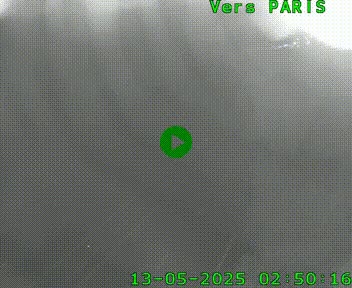 Caméra routière sur l'autoroute A20 au nord de Limoges, à la jonction avec la N520. Vue orientée vers Paris