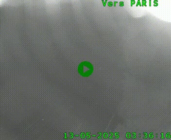 Caméra routière sur l'autoroute A20 au nord de Limoges, à la jonction avec la N520. Vue orientée vers Paris