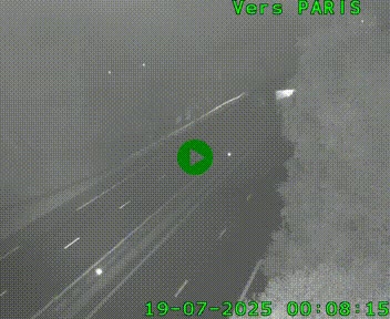 <h2>Caméra routière sur l'autoroute A20 au nord de Limoges, à la jonction avec la N520. Vue orientée vers Paris</h2>
