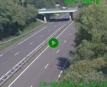 <h2>Caméra routière sur l'autoroute A20 au nord de Limoges, à la jonction avec la N520. Vue orientée vers Paris</h2>
