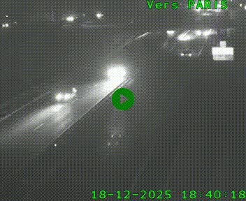 <h2>Caméra routière sur l'autoroute A20 au nord de Limoges, à la jonction avec la N520. Vue orientée vers Paris</h2>