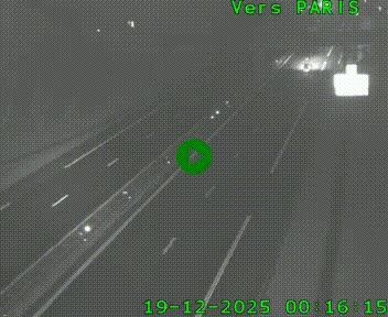 <h2>Caméra routière sur l'autoroute A20 au nord de Limoges, à la jonction avec la N520. Vue orientée vers Paris</h2>