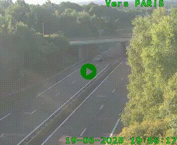 <h2>Caméra routière sur l'autoroute A20 au nord de Limoges, à la jonction avec la N520. Vue orientée vers Paris</h2>