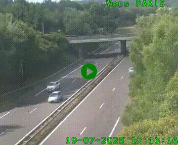 <h2>Caméra routière sur l'autoroute A20 au nord de Limoges, à la jonction avec la N520. Vue orientée vers Paris</h2>