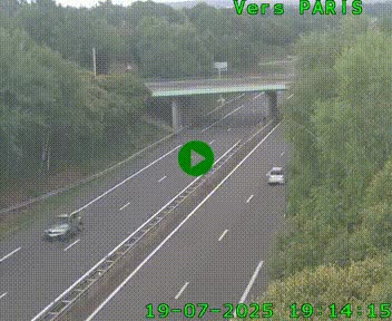 <h2>Caméra routière sur l'autoroute A20 au nord de Limoges, à la jonction avec la N520. Vue orientée vers Paris</h2>