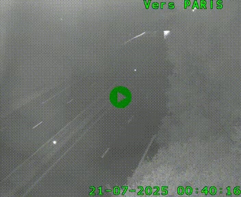 <h2>Caméra routière sur l'autoroute A20 au nord de Limoges, à la jonction avec la N520. Vue orientée vers Paris</h2>