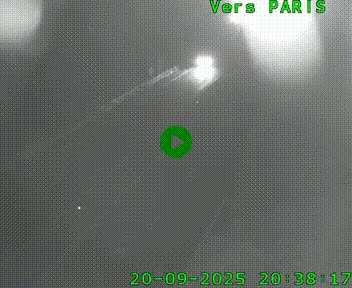 <h2>Caméra routière sur l'autoroute A20 au nord de Limoges, à la jonction avec la N520. Vue orientée vers Paris</h2>