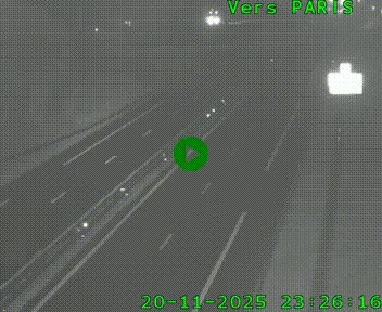 <h2>Caméra routière sur l'autoroute A20 au nord de Limoges, à la jonction avec la N520. Vue orientée vers Paris</h2>