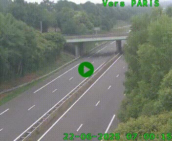<h2>Caméra routière sur l'autoroute A20 au nord de Limoges, à la jonction avec la N520. Vue orientée vers Paris</h2>