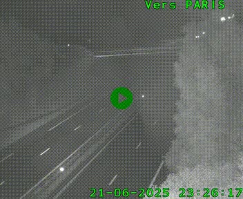 <h2>Caméra routière sur l'autoroute A20 au nord de Limoges, à la jonction avec la N520. Vue orientée vers Paris</h2>