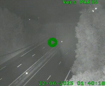 <h2>Caméra routière sur l'autoroute A20 au nord de Limoges, à la jonction avec la N520. Vue orientée vers Paris</h2>