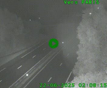 <h2>Caméra routière sur l'autoroute A20 au nord de Limoges, à la jonction avec la N520. Vue orientée vers Paris</h2>