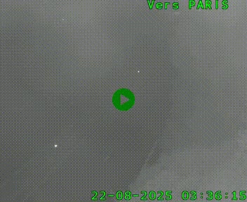 <h2>Caméra routière sur l'autoroute A20 au nord de Limoges, à la jonction avec la N520. Vue orientée vers Paris</h2>