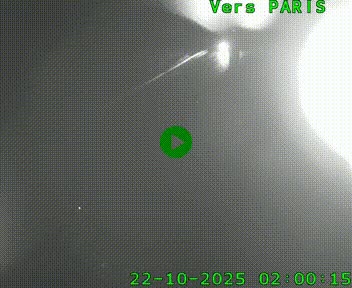 <h2>Caméra routière sur l'autoroute A20 au nord de Limoges, à la jonction avec la N520. Vue orientée vers Paris</h2>