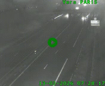 <h2>Caméra routière sur l'autoroute A20 au nord de Limoges, à la jonction avec la N520. Vue orientée vers Paris</h2>