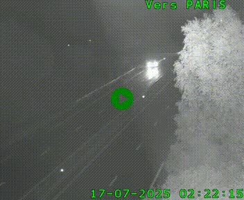 <h2>Caméra routière sur l'autoroute A20 au nord de Limoges, à la jonction avec la N520. Vue orientée vers Paris</h2>