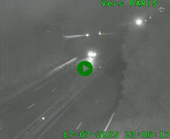 <h2>Caméra routière sur l'autoroute A20 au nord de Limoges, à la jonction avec la N520. Vue orientée vers Paris</h2>