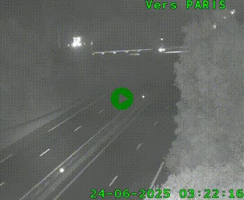 <h2>Caméra routière sur l'autoroute A20 au nord de Limoges, à la jonction avec la N520. Vue orientée vers Paris</h2>