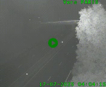 <h2>Caméra routière sur l'autoroute A20 au nord de Limoges, à la jonction avec la N520. Vue orientée vers Paris</h2>