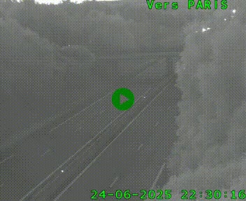 <h2>Caméra routière sur l'autoroute A20 au nord de Limoges, à la jonction avec la N520. Vue orientée vers Paris</h2>
