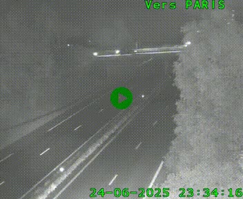 <h2>Caméra routière sur l'autoroute A20 au nord de Limoges, à la jonction avec la N520. Vue orientée vers Paris</h2>