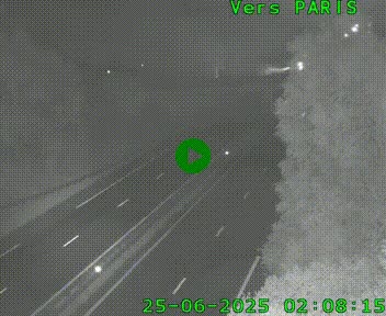 <h2>Caméra routière sur l'autoroute A20 au nord de Limoges, à la jonction avec la N520. Vue orientée vers Paris</h2>