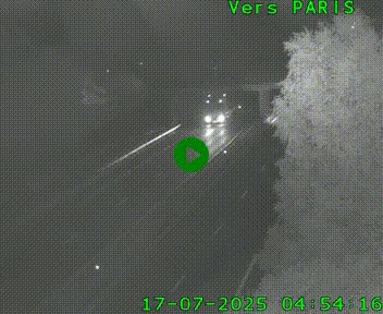 <h2>Caméra routière sur l'autoroute A20 au nord de Limoges, à la jonction avec la N520. Vue orientée vers Paris</h2>