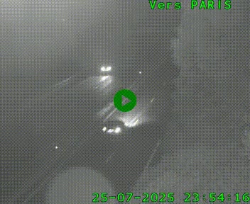 <h2>Caméra routière sur l'autoroute A20 au nord de Limoges, à la jonction avec la N520. Vue orientée vers Paris</h2>