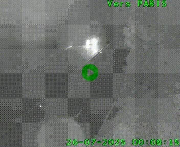 <h2>Caméra routière sur l'autoroute A20 au nord de Limoges, à la jonction avec la N520. Vue orientée vers Paris</h2>