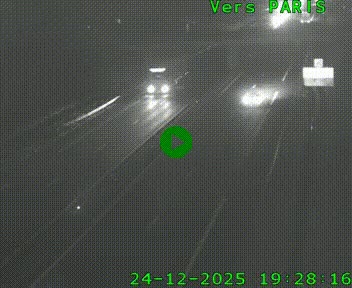 <h2>Caméra routière sur l'autoroute A20 au nord de Limoges, à la jonction avec la N520. Vue orientée vers Paris</h2>