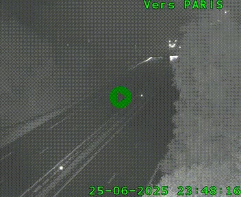 <h2>Caméra routière sur l'autoroute A20 au nord de Limoges, à la jonction avec la N520. Vue orientée vers Paris</h2>