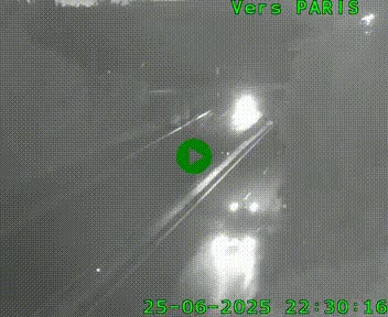 <h2>Caméra routière sur l'autoroute A20 au nord de Limoges, à la jonction avec la N520. Vue orientée vers Paris</h2>