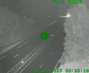 <h2>Caméra routière sur l'autoroute A20 au nord de Limoges, à la jonction avec la N520. Vue orientée vers Paris</h2>