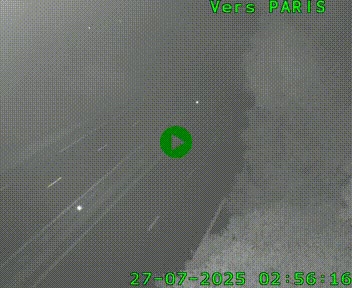 <h2>Caméra routière sur l'autoroute A20 au nord de Limoges, à la jonction avec la N520. Vue orientée vers Paris</h2>