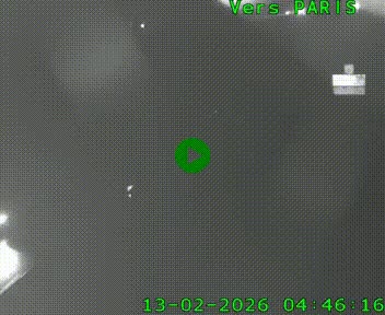 Caméra routière sur l'autoroute A20 au nord de Limoges, à la jonction avec la N520. Vue orientée vers Paris