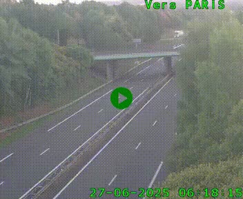 <h2>Caméra routière sur l'autoroute A20 au nord de Limoges, à la jonction avec la N520. Vue orientée vers Paris</h2>