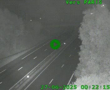 <h2>Caméra routière sur l'autoroute A20 au nord de Limoges, à la jonction avec la N520. Vue orientée vers Paris</h2>