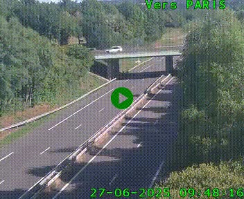 <h2>Caméra routière sur l'autoroute A20 au nord de Limoges, à la jonction avec la N520. Vue orientée vers Paris</h2>