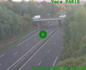 <h2>Caméra routière sur l'autoroute A20 au nord de Limoges, à la jonction avec la N520. Vue orientée vers Paris</h2>