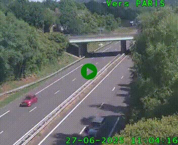 <h2>Caméra routière sur l'autoroute A20 au nord de Limoges, à la jonction avec la N520. Vue orientée vers Paris</h2>