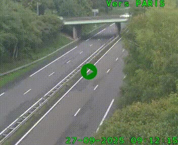 <h2>Caméra routière sur l'autoroute A20 au nord de Limoges, à la jonction avec la N520. Vue orientée vers Paris</h2>